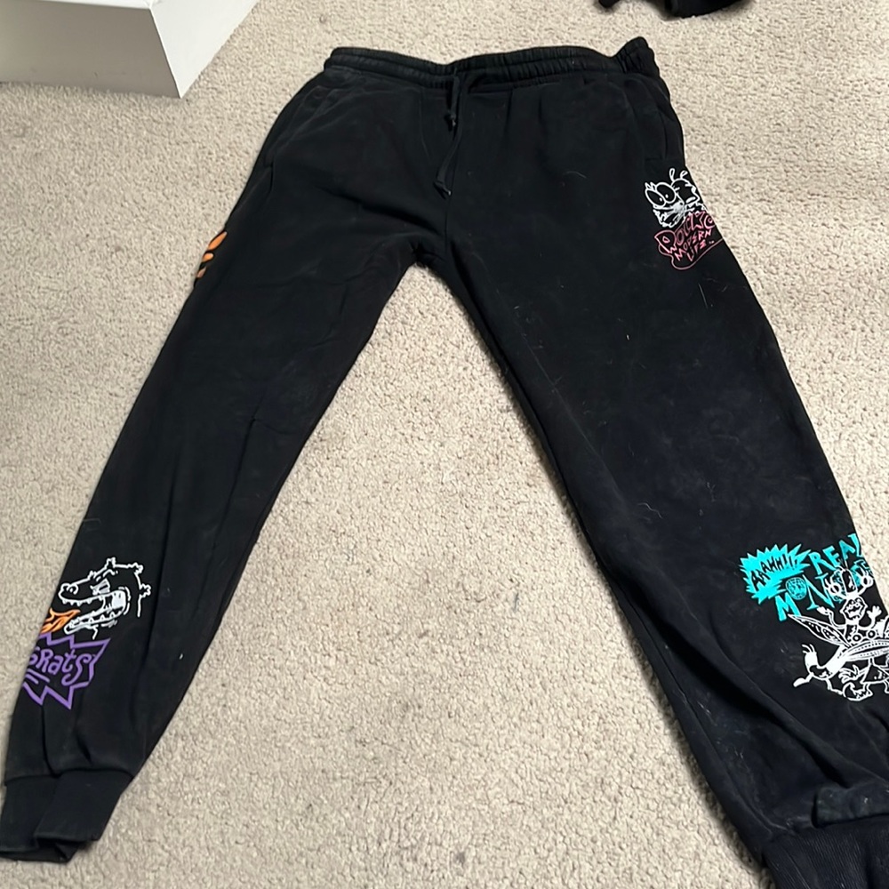 Nickelodeon black sweat pants